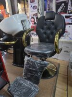 GOLD BARBER CHAIR - Image 3